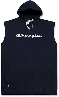 Champion Big and Tall Sleeveless Hoodies for Men – Mens Popover Workout Hoodies