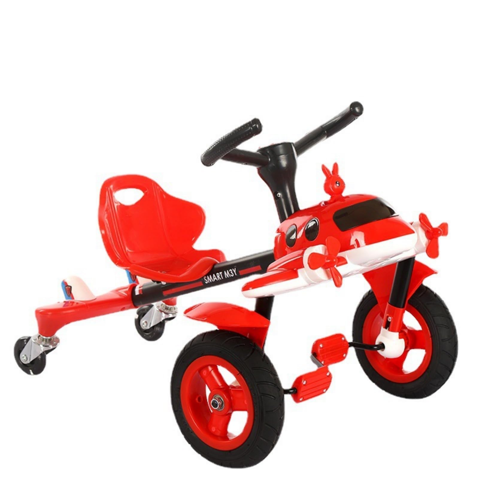 Amazon.co.jp: Deerou子供三輪車舵取り三輪車 ベビーカー 乗用玩具 超