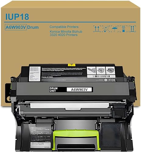 Junnchee IUP18 Tambour de rechange pour imprimante Konica Minolta A6W903V IUP-18