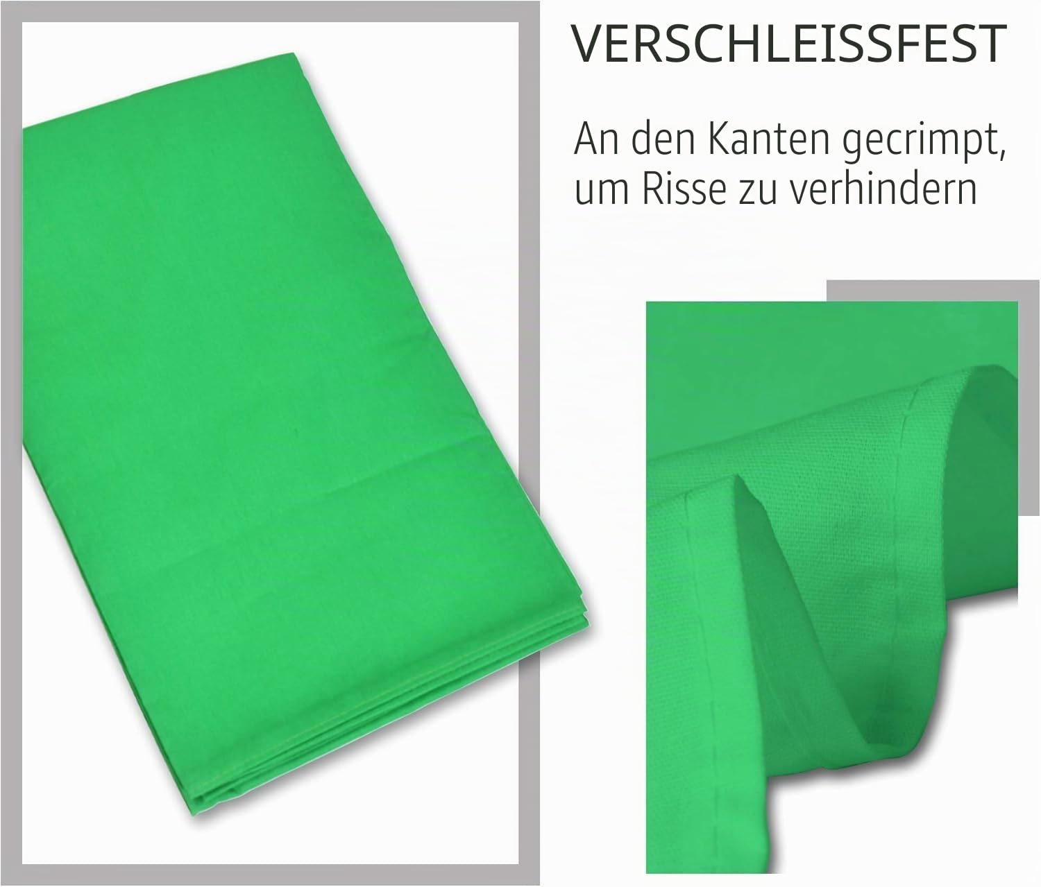 EMART Greenscreen Hintergrund mit Ständer, 2x3m Hintergrundsystem, 1,8x2,8m Grün Fotohintergrund und 8 Federklemmen Fotostudio Set für Produkt Porträt YouTube Video Fotografie | Fotografie-Hintergrundstützsystem mit 100% Baumwoll-Musselin-Hintergrund, 6 K