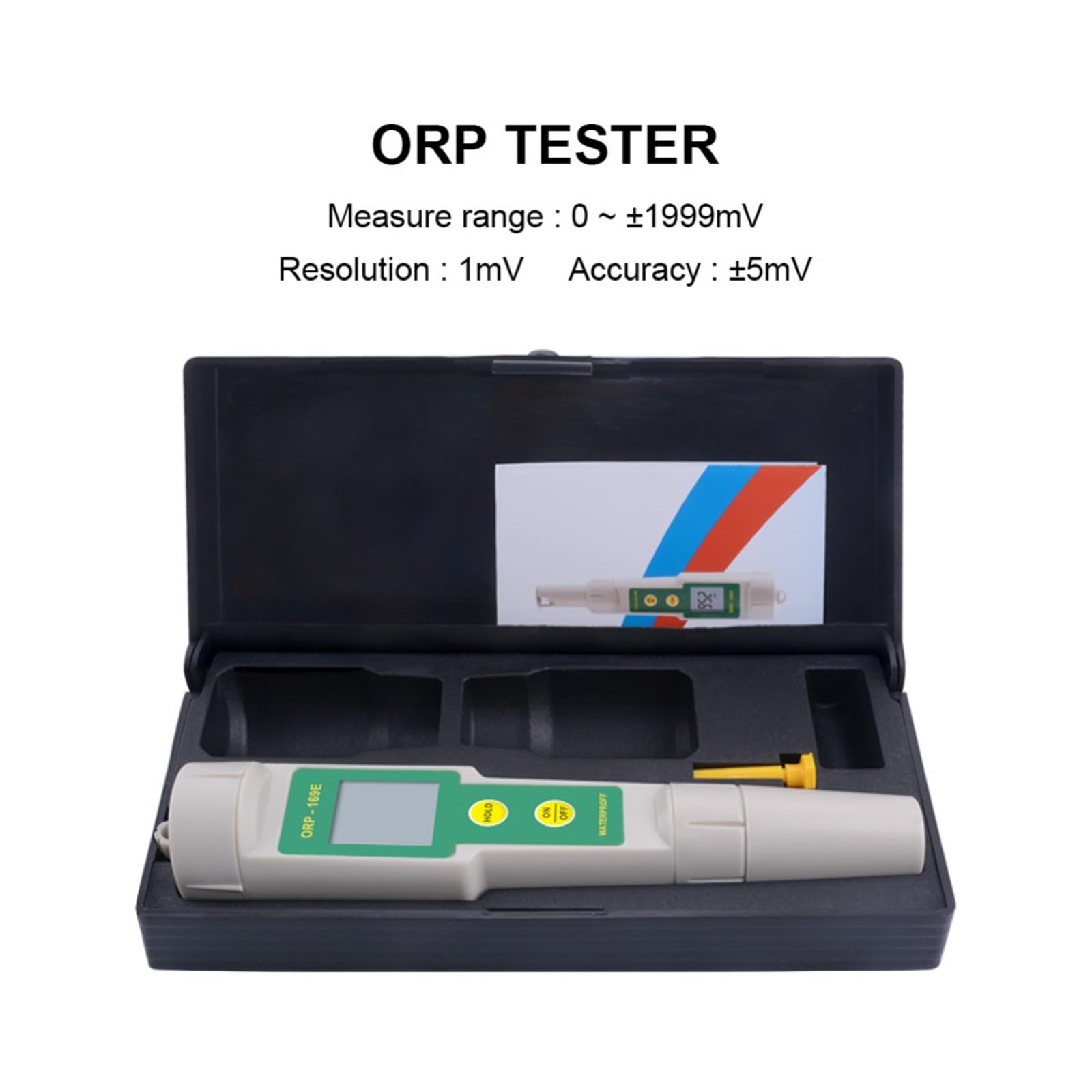 Tester miernika PH, Wodoodporny tester jakości wody Orp Miernik ORP/Redox do basenów akwariowych,Woda pitna, Hydroponika, SPA, Browarnictwo