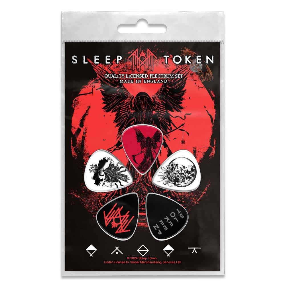 Razamataz Sleep Token Take Me Back to Eden Guitar Picks One Size, Black, Approximately 36cm x 28cm - Image 3