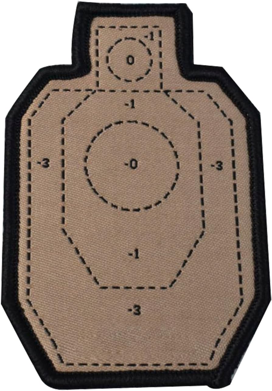 JFFCESTORE Tactical Morale Patch Art Patch 100% Embroidered Fastener Hook and Loop Backing (Target)