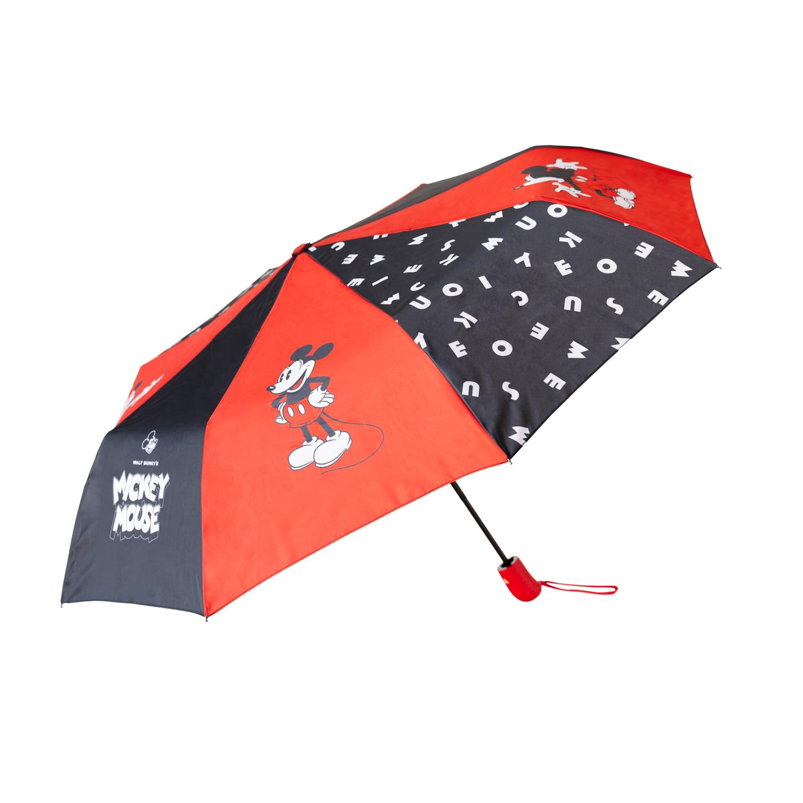 Grupo Erik Compact Umbrella - Disney Mickey Mouse Gifts | Lightweight, Foldable & With Cover, Small Travel Umbrella Kids | Disney Gifts Under 20 Pounds