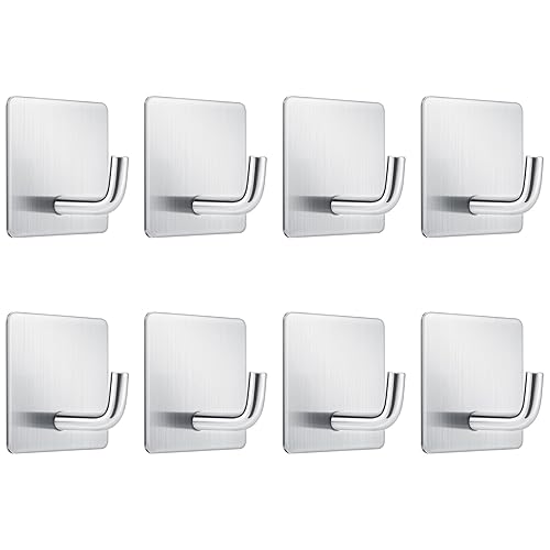 Adhesive Wall Hooks for Kitchen Home - Mondoshop Waterproof Stainless