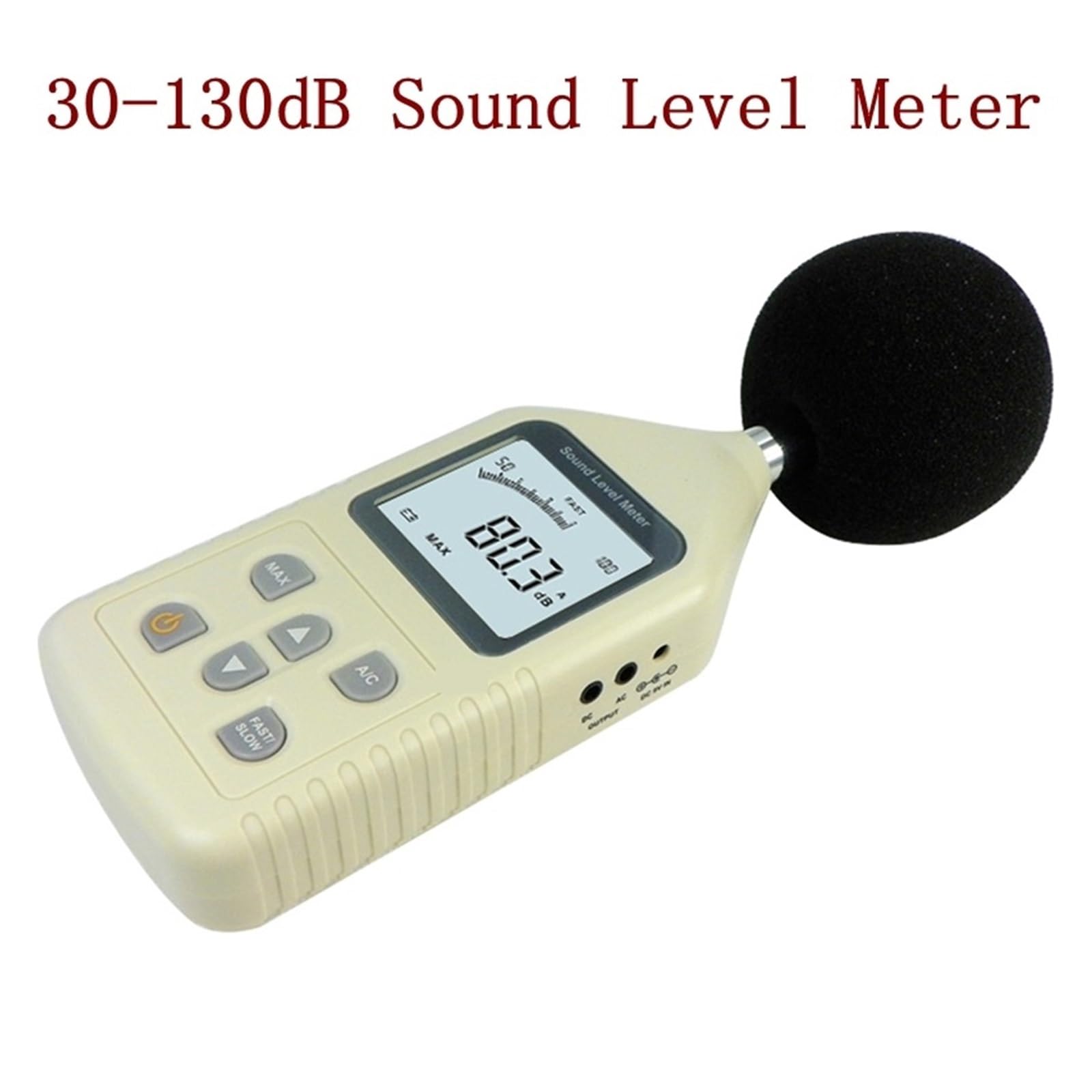 Misuratore di Decibel, misuratore di Livello sonoro LCD, misuratore di frequenza del Rumore Digitale in Decibel, precisione: analizzatore di Uscita 1,5 Db