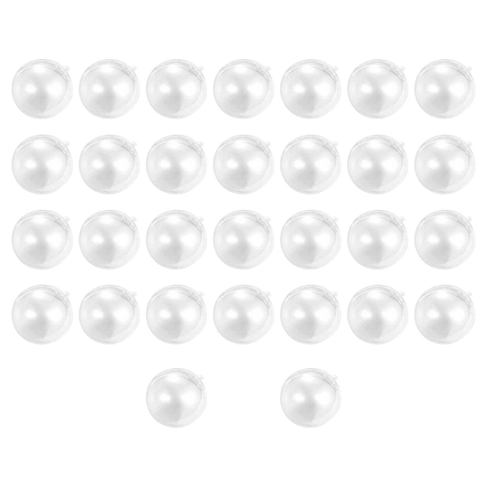 Boules de Noël transparentes 3cm en lot de 30 pour une décoration de fête pure et raffinée