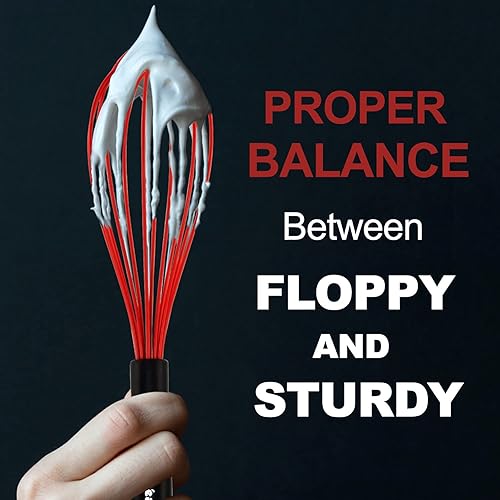 Miniatura 2 de Anaeat Juego de 4 batidores de cocina de silicona, perfectos para utensilios de cocina antiadherentes, batidora de leche y huevos para batir,