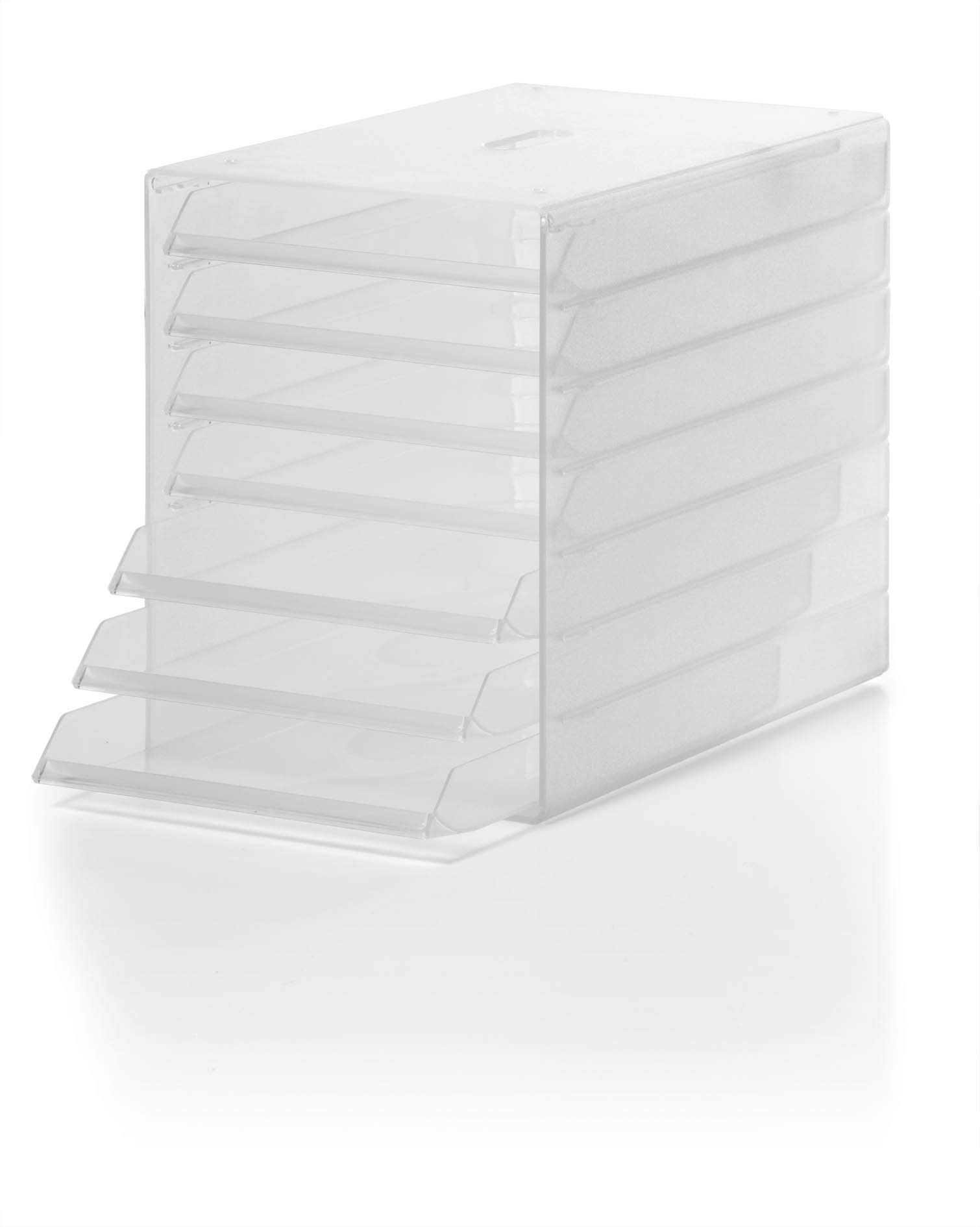 Durable Ideal Box Storage Box with 7 Letter Trays C4 - Transparent