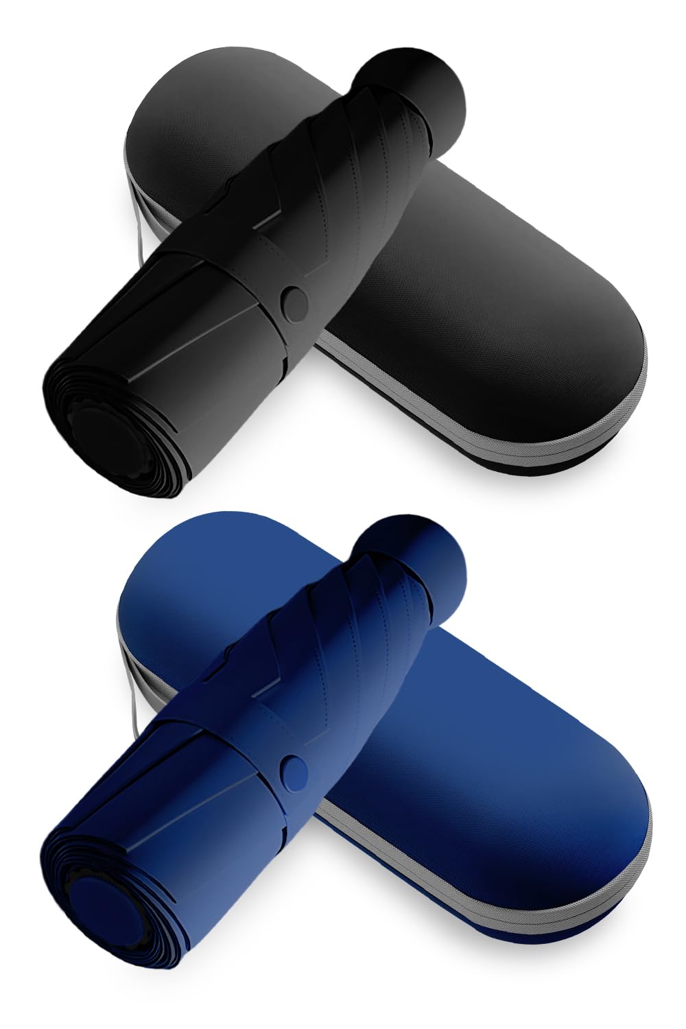 Trenovo Mini Folding Umbrella, Small Pocket Compact Umbrella for Purse Wallet, UV Sun Rain Travel Umbrellas for Backpack, Portable Folding Umbrellas