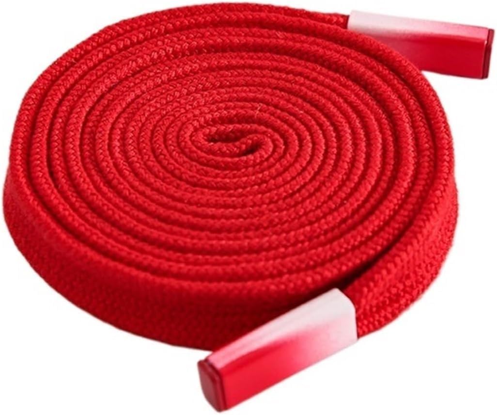 Cordon de serrage en polyester plat rouge 1,2 cm anti-effilochage