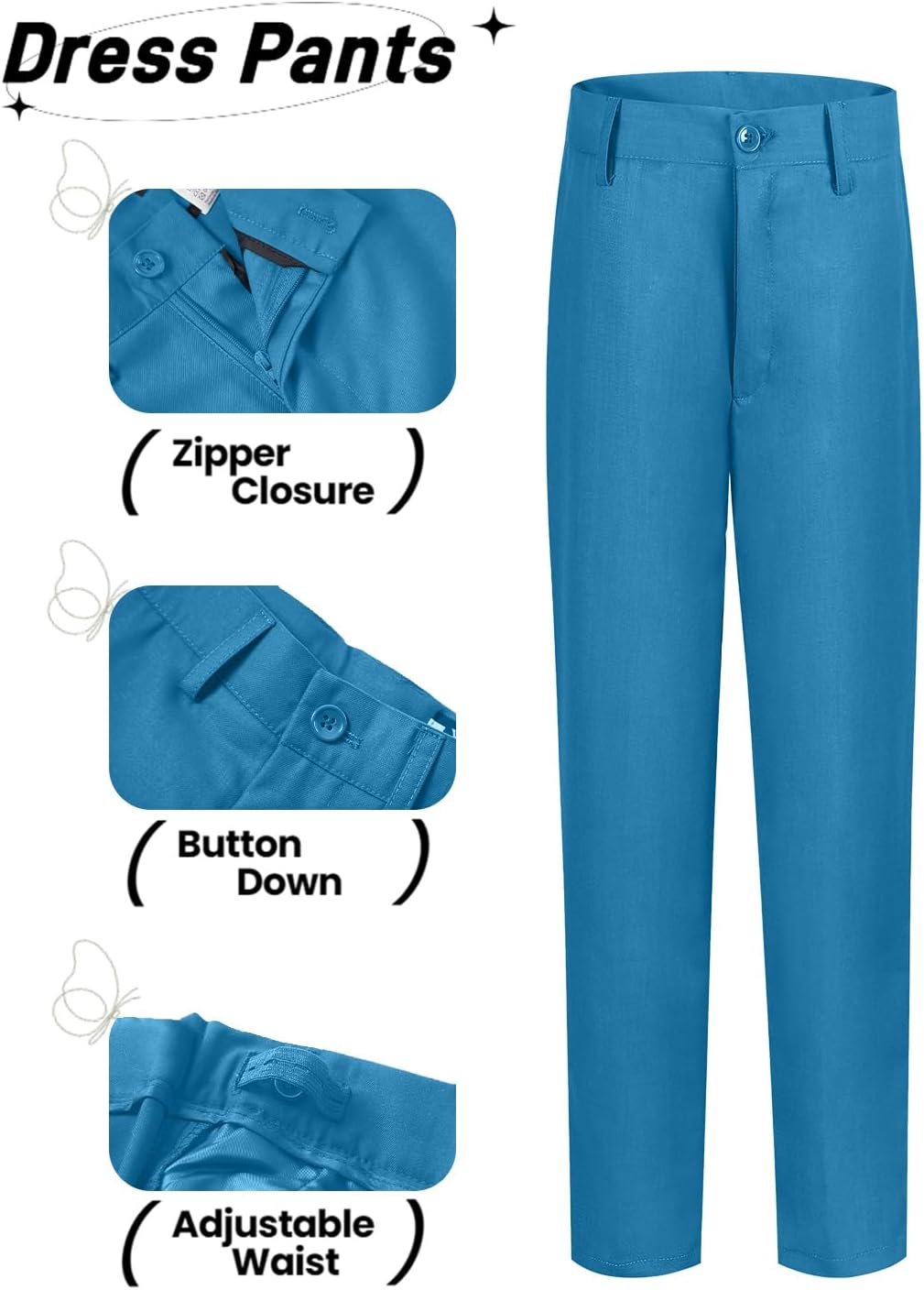 Yanlu Toddler Boys Formal Suits Set,Vest Pants Dress Shirt and Tie for Kids Boy Wedding Ring Bearer Oufit - Image 5