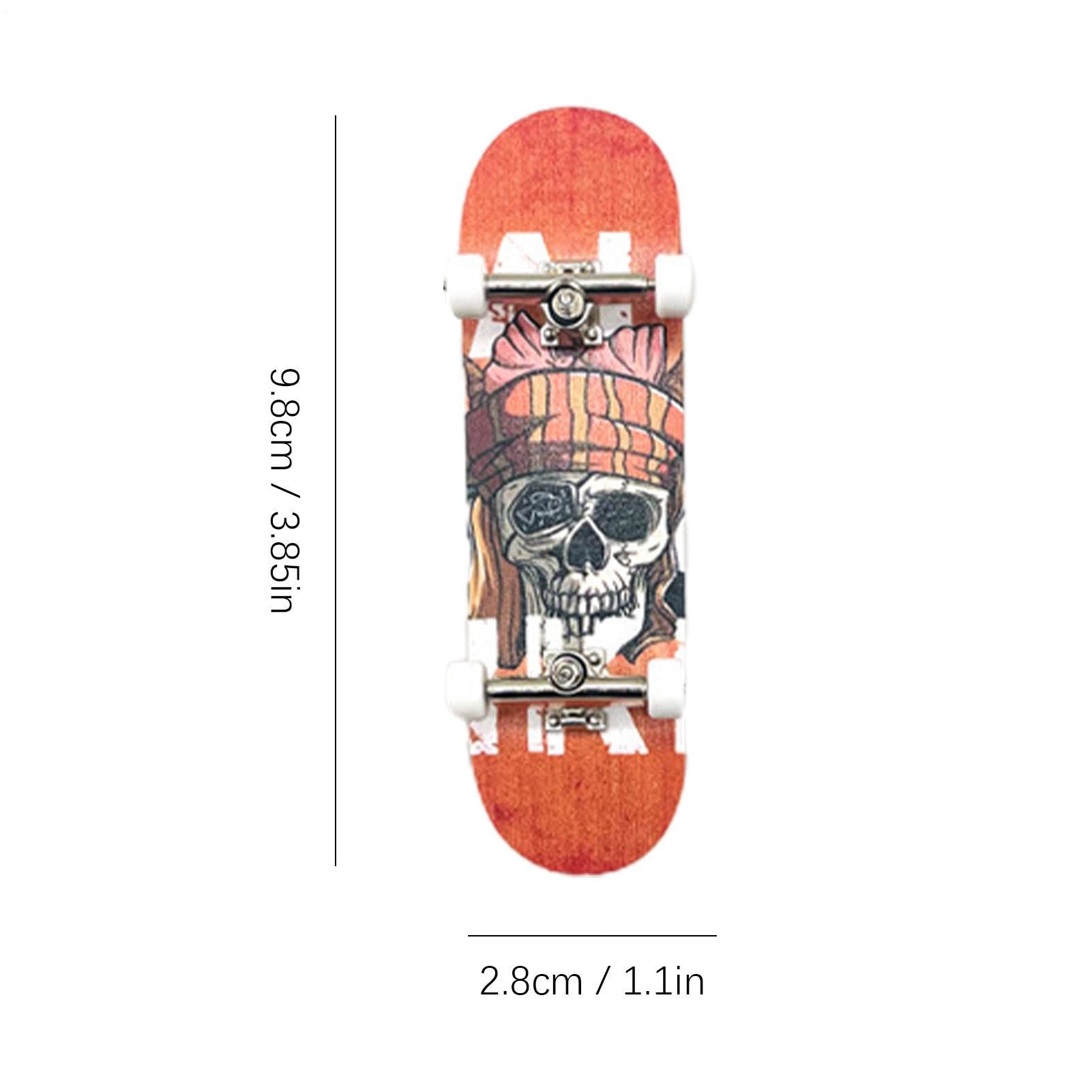 Générique Mini Skateboard con dita - Skateboard con dita Giocattoli | Ruota con cuscinetto per guida in legno | Mini giocattoli da skateboard in legno, regali per feste, regali di compleanno creativi