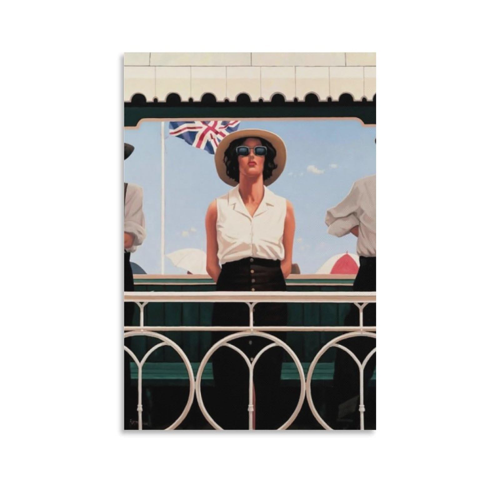 Sunshine And Champagne by_Jack_Vettriano Wall Art Prints Poster23 Decorative Painting Canvas Wall Art Living Room Bedroom 12x18inch(30x45cm)