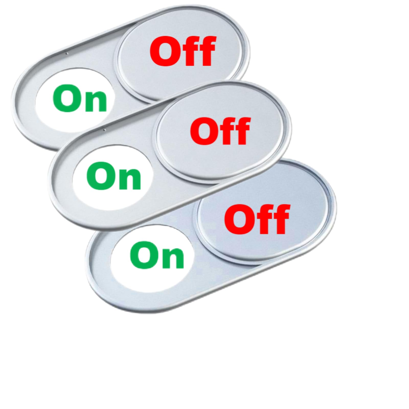 JiSiTeCai Webcam Cover [3pcs] argentUltra-Thin Metal Webcam Cover for MacBook Pro, iMac, Laptop, PC, iPad Pro, iPhone Protect Your Visual Experience [