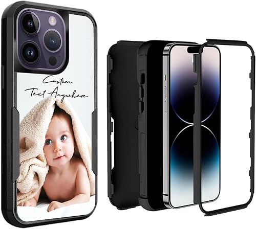 Vista 28 de Funda personalizada para iPhone 14 Pro Max, funda personalizada a prueba de golpes, con fotos personalizadas, nombre del texto, imagen, resistente a
