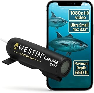 Explore Cam - Castable Underwater Fishing Camera for Fishing Line – Full HD 1080P Fish Camera with Direct Playback on iPhone & Android – Waterproof Lure Cam