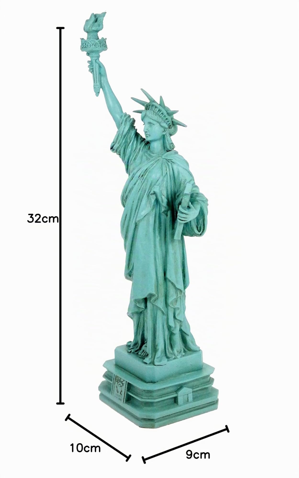 Veronese Design Statua della Liberty Statua della Liberty, 32 cm, verde New York
