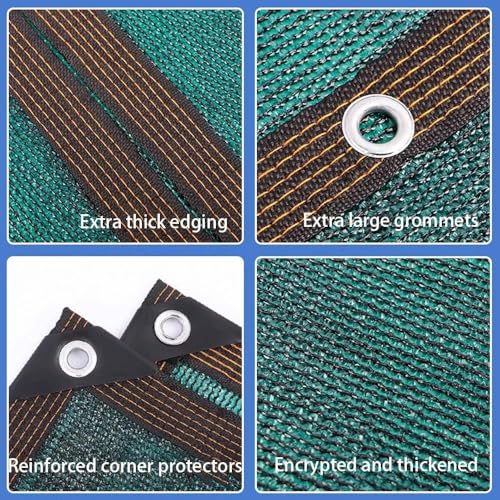 Malla de sombra para exteriores de 6x15 m, tela transpirable para pérgolas con protección UV 7