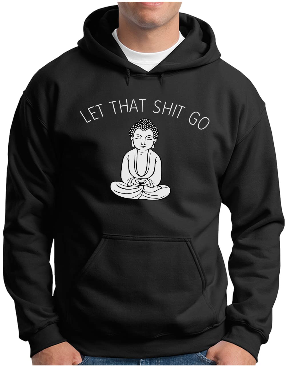 Pull à capuche Bouddha OM3 homme pour éliminer le stress et adopter le style relax en 4XL - 4
