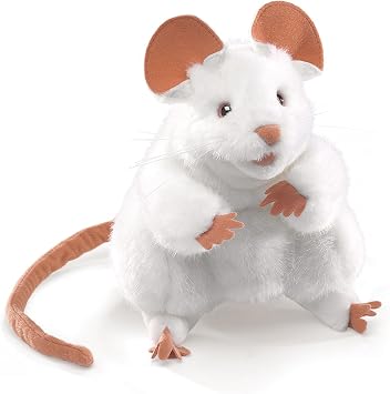 Folkmanis, Puppet Mouse White