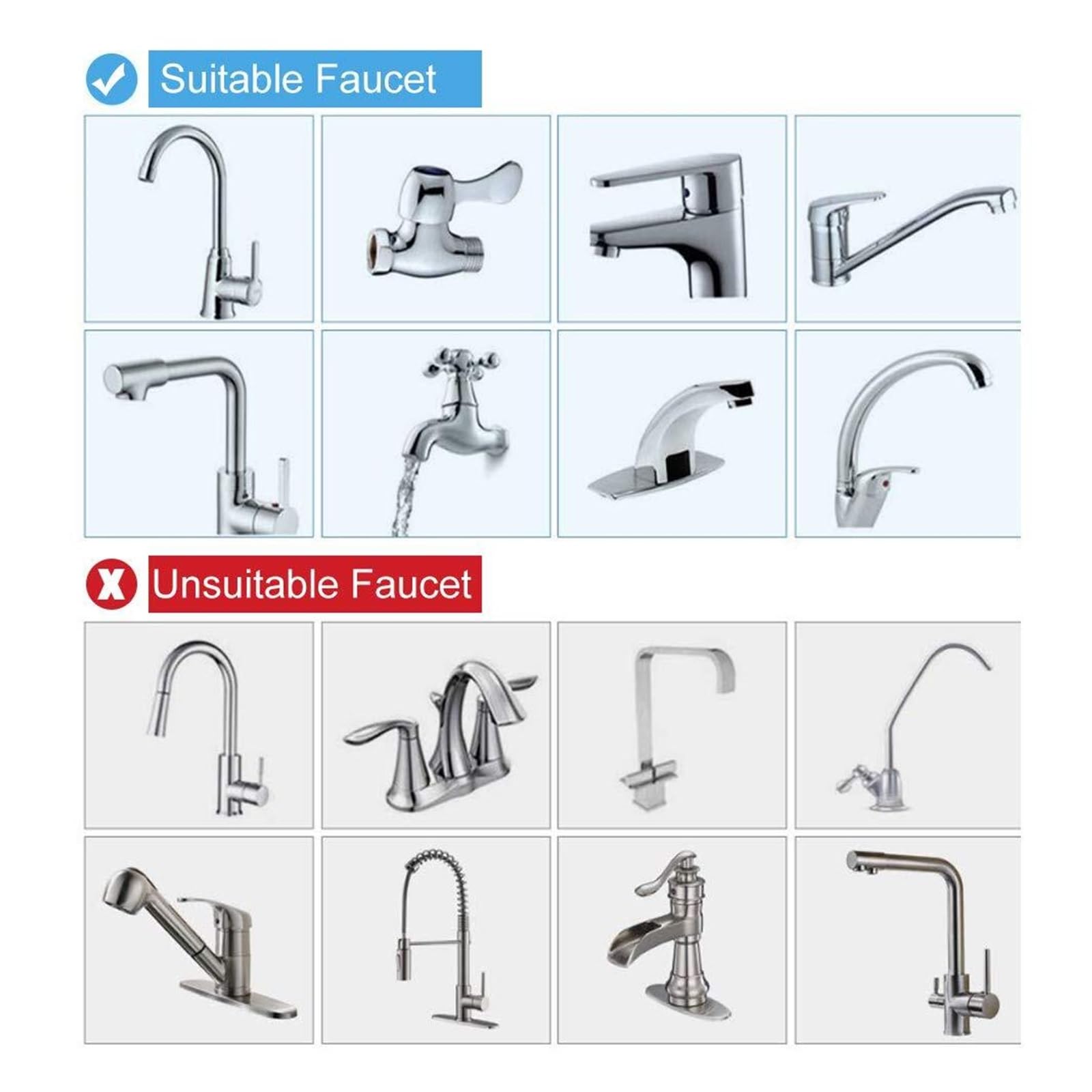 Purificateur d'eau Domestique pour Robinet, système de Filtration à 8 Couches, Filtre Essentiel pour Une Vie Saine
