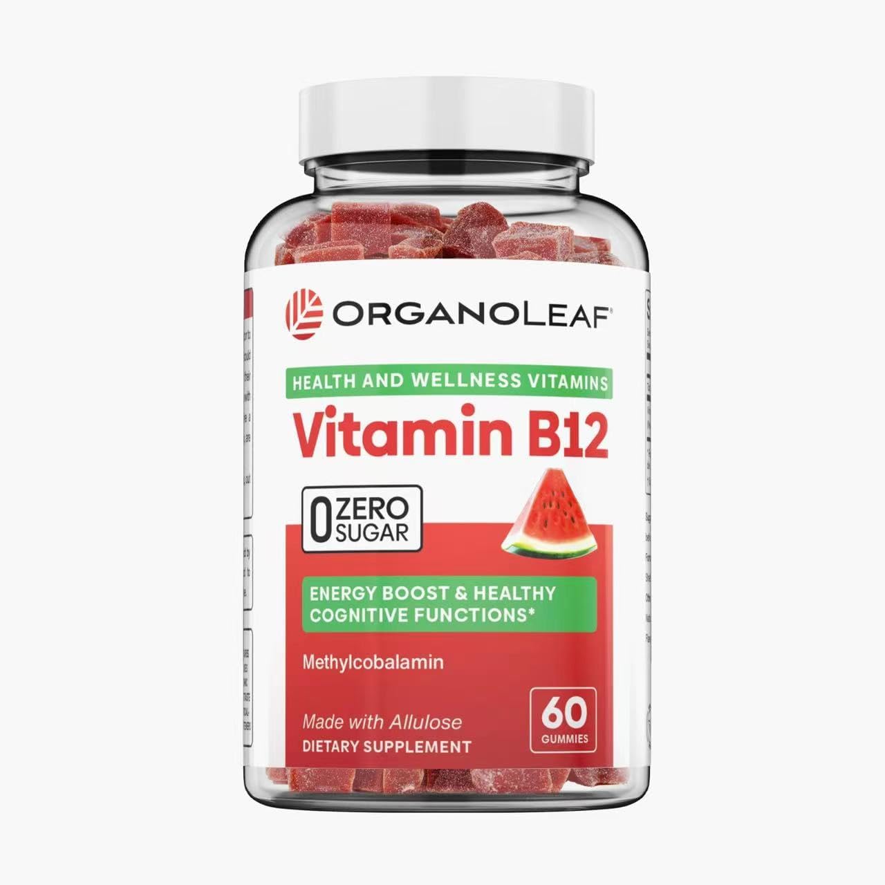 OrganoLeaf Vitamin B12 Gummies 5000 mcg Extra Strength