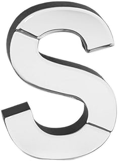 COLLECTIVE HOME - 7-inch Tall Mirrored Glass and Wood Decorative Letter,...