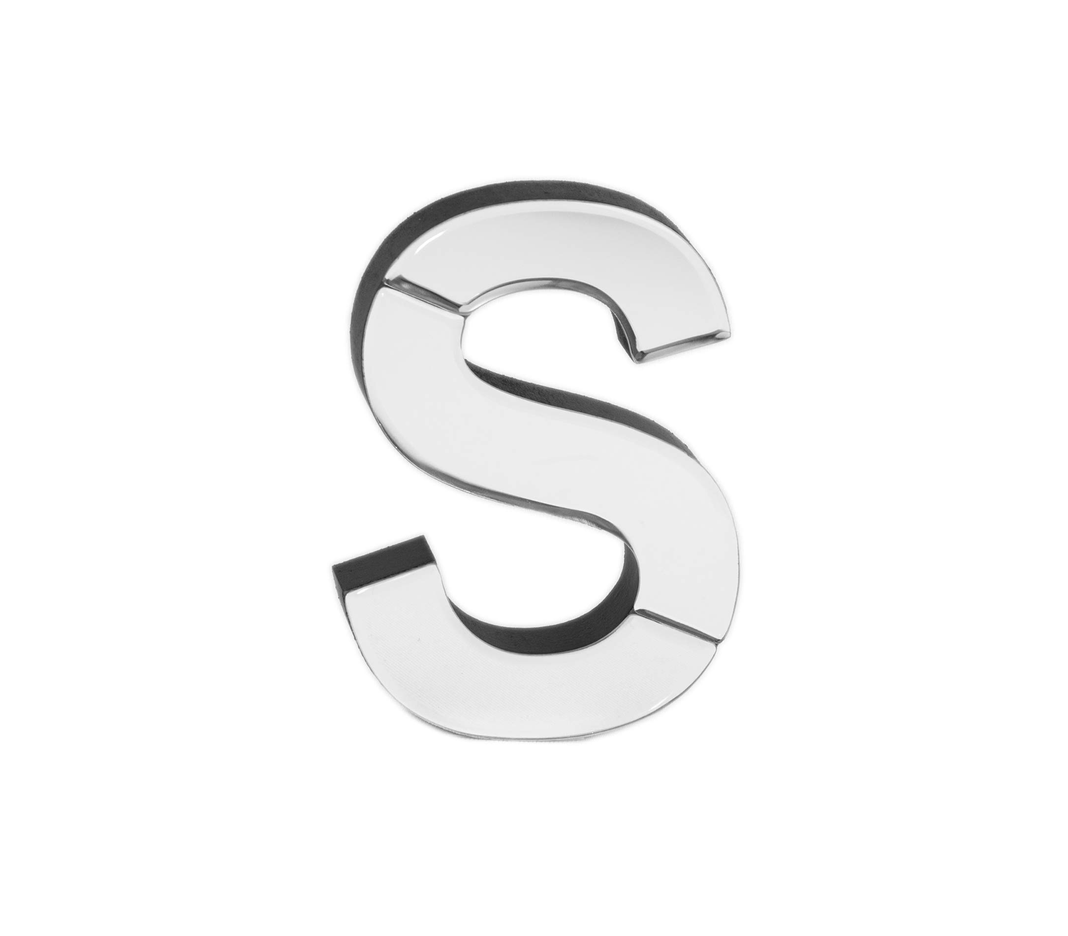 COLLECTIVE HOME - 7-inch Tall Mirrored Glass and Wood Decorative Letter, Home-Bedroom-Office Wall Décor. Perfect Fun Gift to Encourage Girls, Young