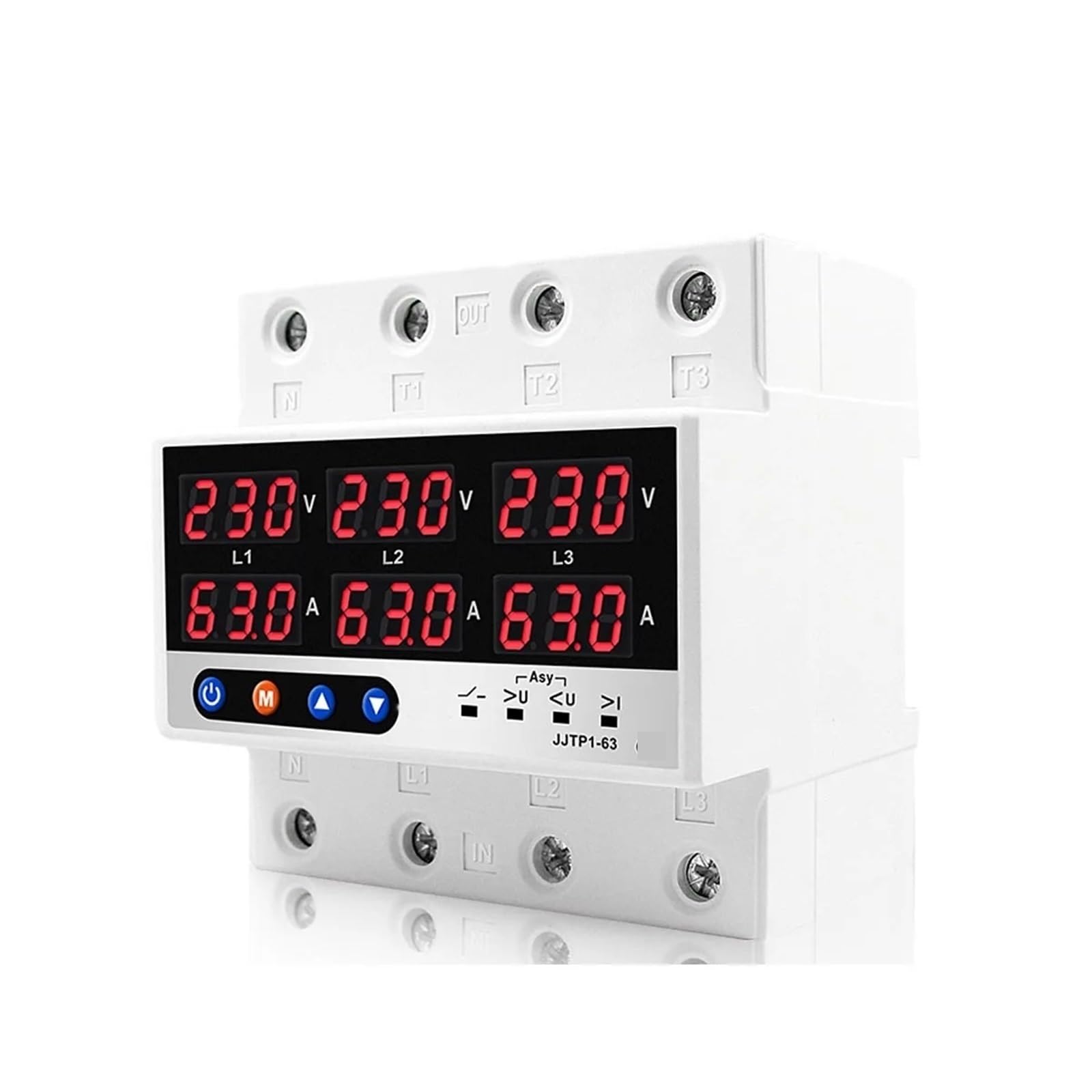 3 relè di tensione e corrente trifase 1 pz(63A With N 3X230V)