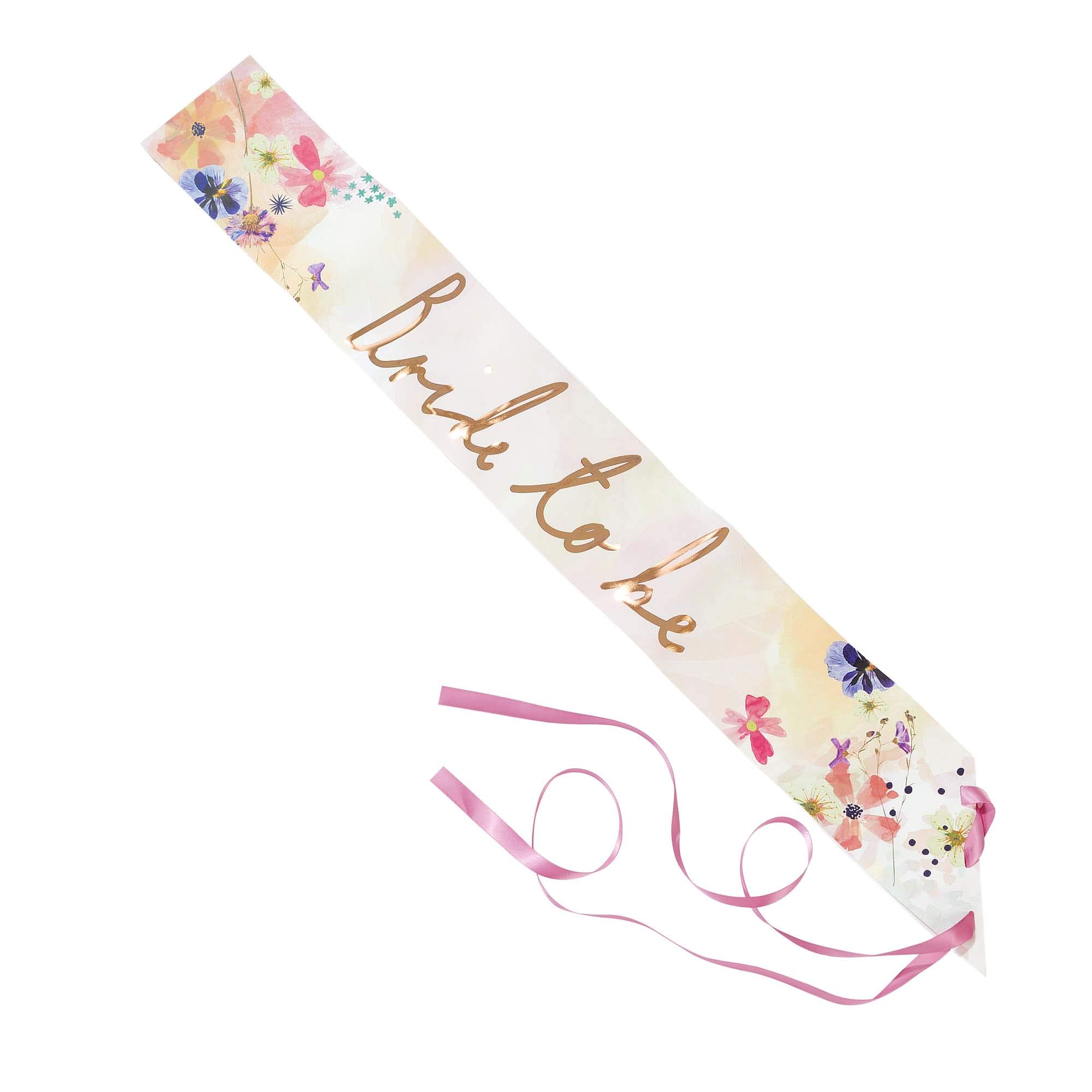 Talking Tables Bride to Be Sash Hen Party Accessories - Wear at Bridal Shower, Wedding Engagement, Getting Married