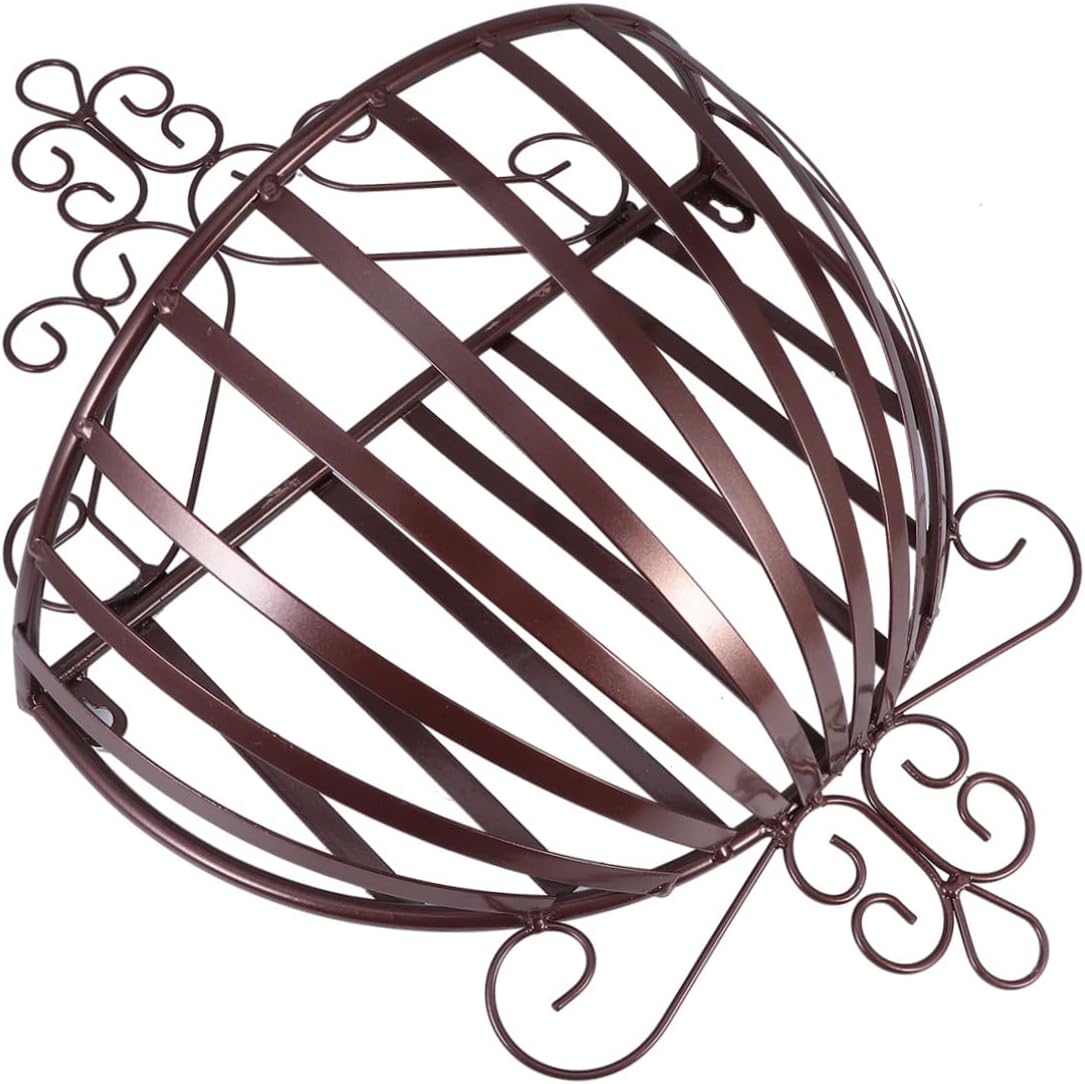 Milisten Planter Wall Mount Semicircular Flowerpot Holder Easy Install Flowerpot Rack for Indoor Decor