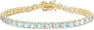 FANCIME Birthstone Tennis Bracelet - Gold Plated
