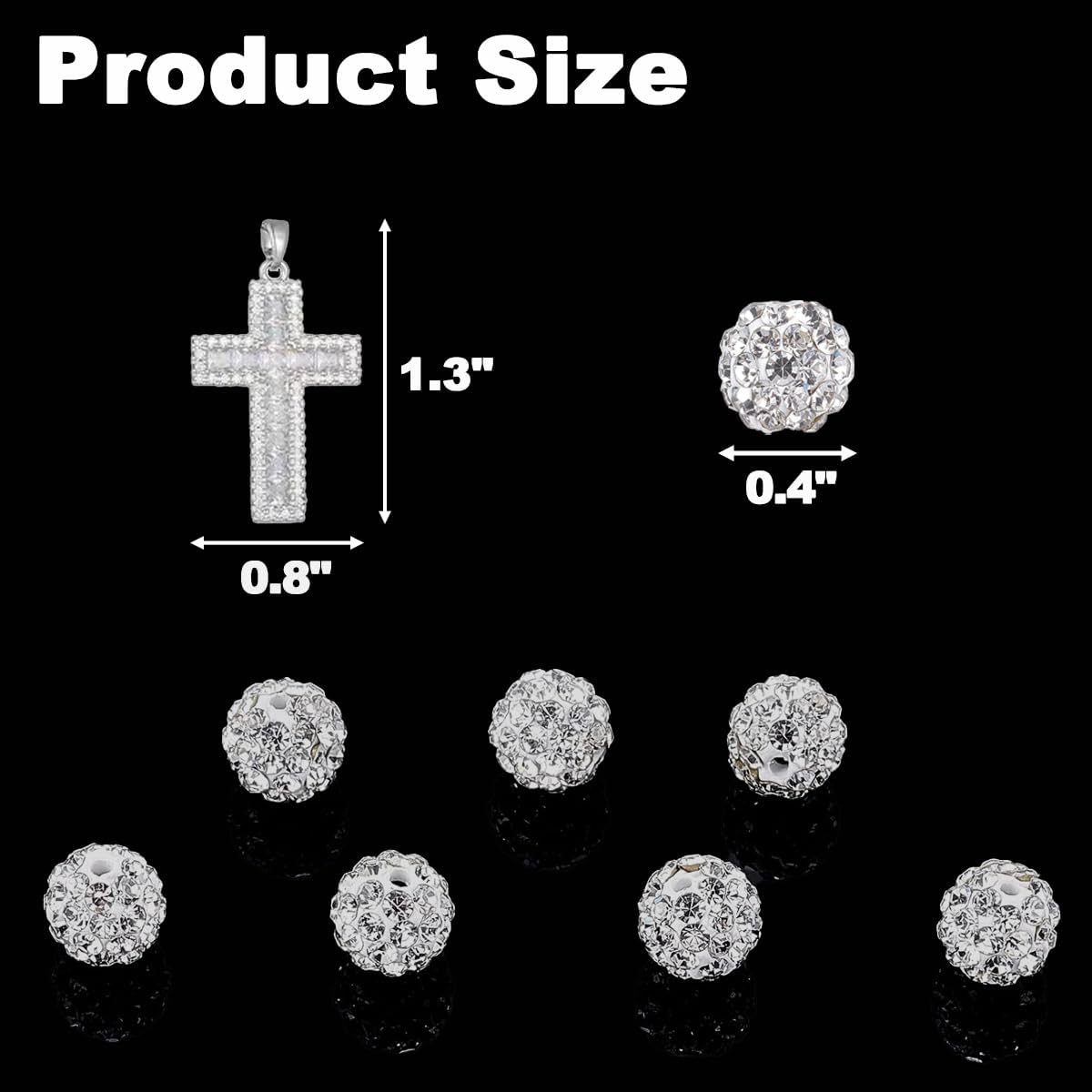 Baseball Necklaces for Boys & Mens - 16 Inch Rhinestone Bead Necklace, 18-20 Inch Baseball Cross Necklaces, Athletic-Inspired Baseball Jewelry for Team Lovers Fans - Image 8