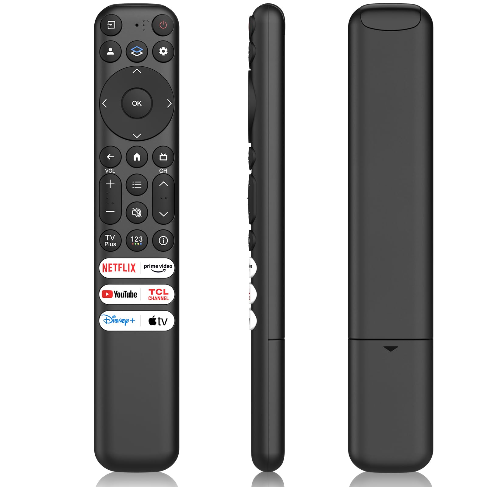 Replacement for TCL Google TV Remote Control RC813, Compatible with TCL QM8/QM7/S5/S4/S3/Q7/Q6/Q5 Series 4K UHD HDR QLED LED Smart TVs