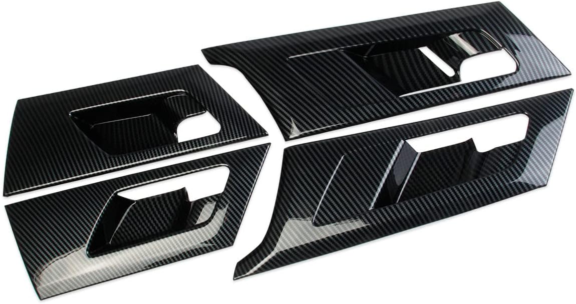 Carbon Fiber Inner Door Handle Cover Trim for Mitsubishi Outlander 2022-2026