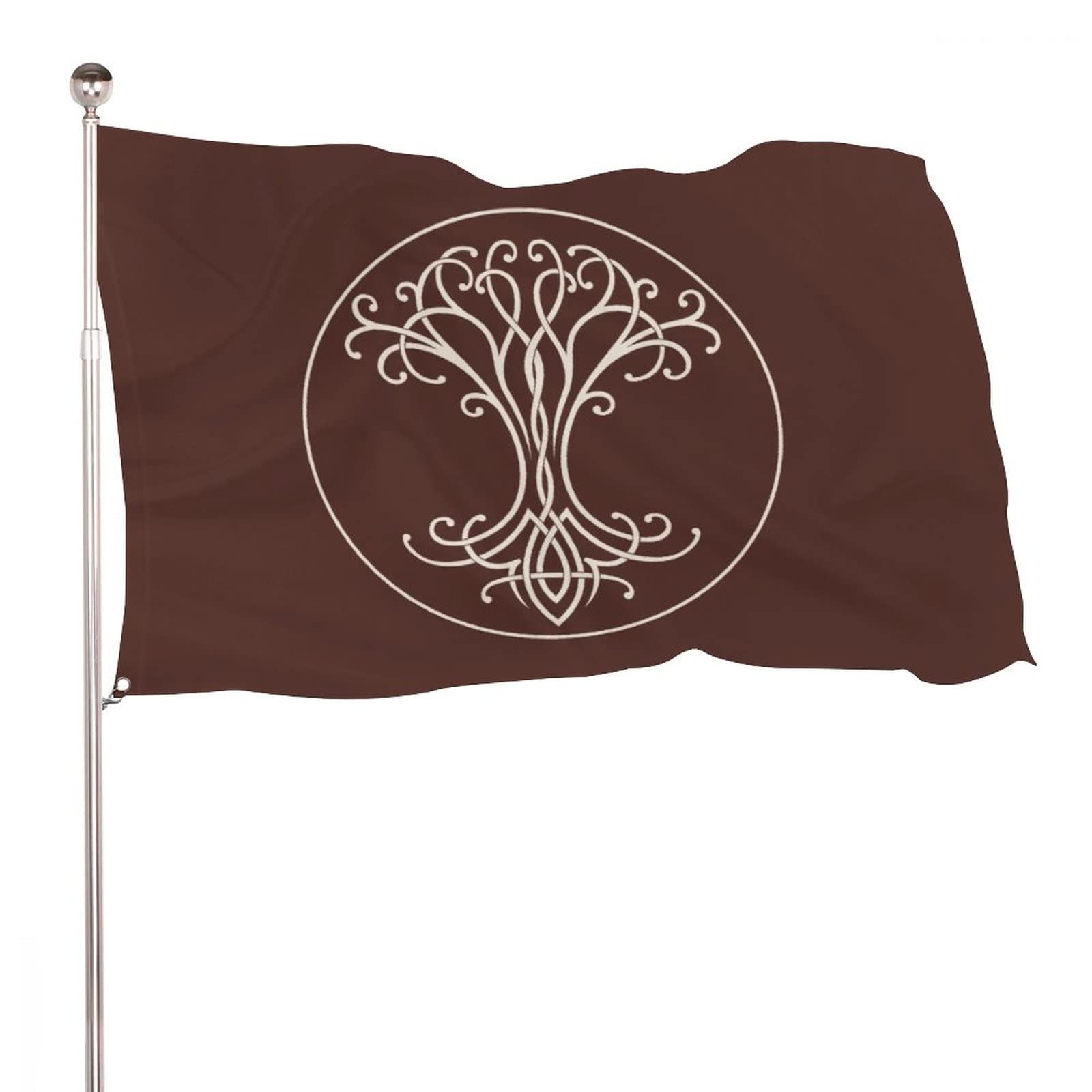 Decorative Garden Flag Yard Banner, Viking National World Tree Life Print, Holiday Welcome Yard Flag Lawn Hanging Decor 3x5ft -(90x150cm)