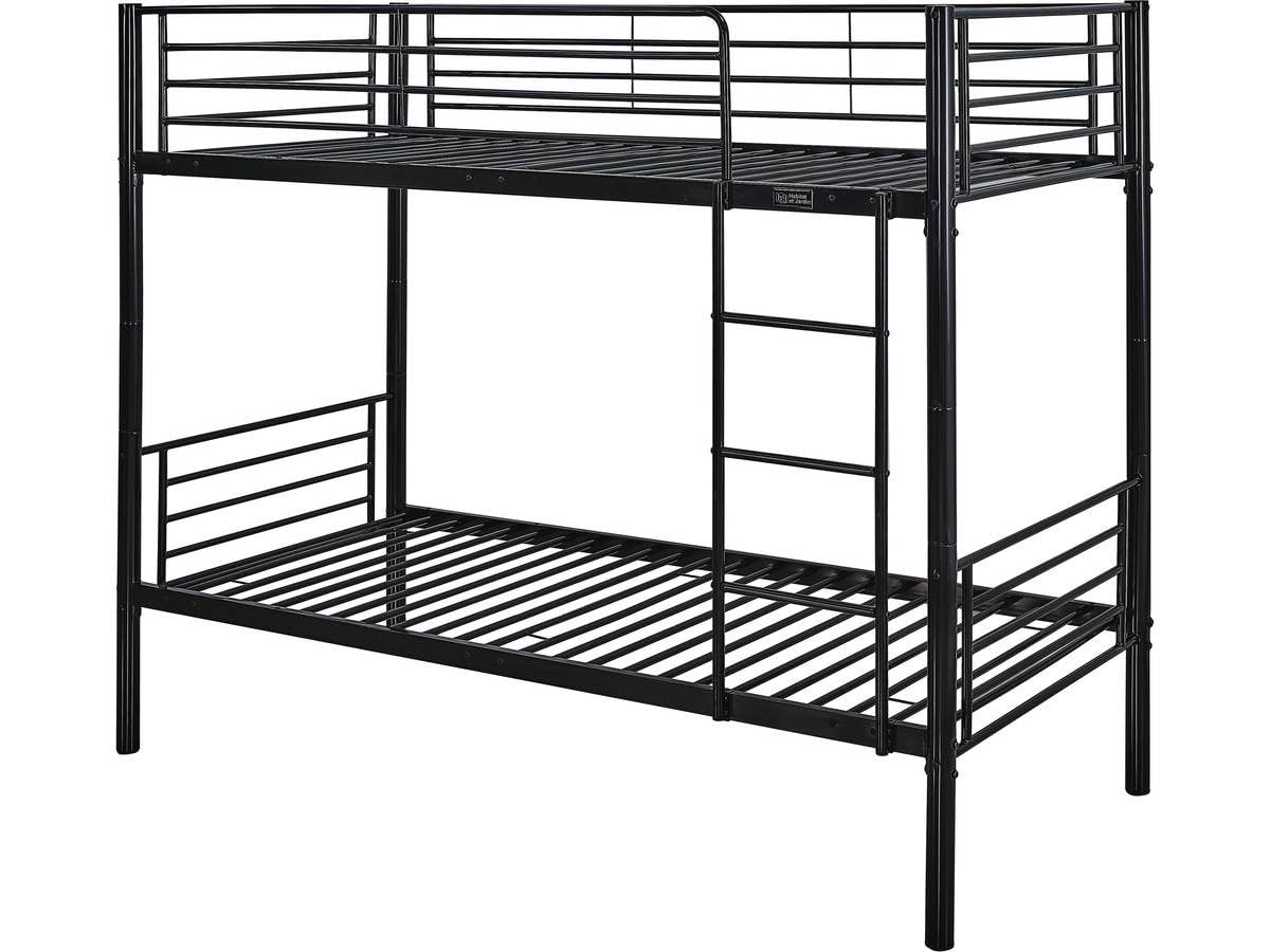 Habitat et Jardin Lit superposé Adam - 90 x 190 cm - Métal (Noir)
