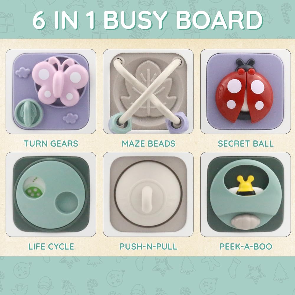 Baby Activity Board Toy with Handle - Image 2