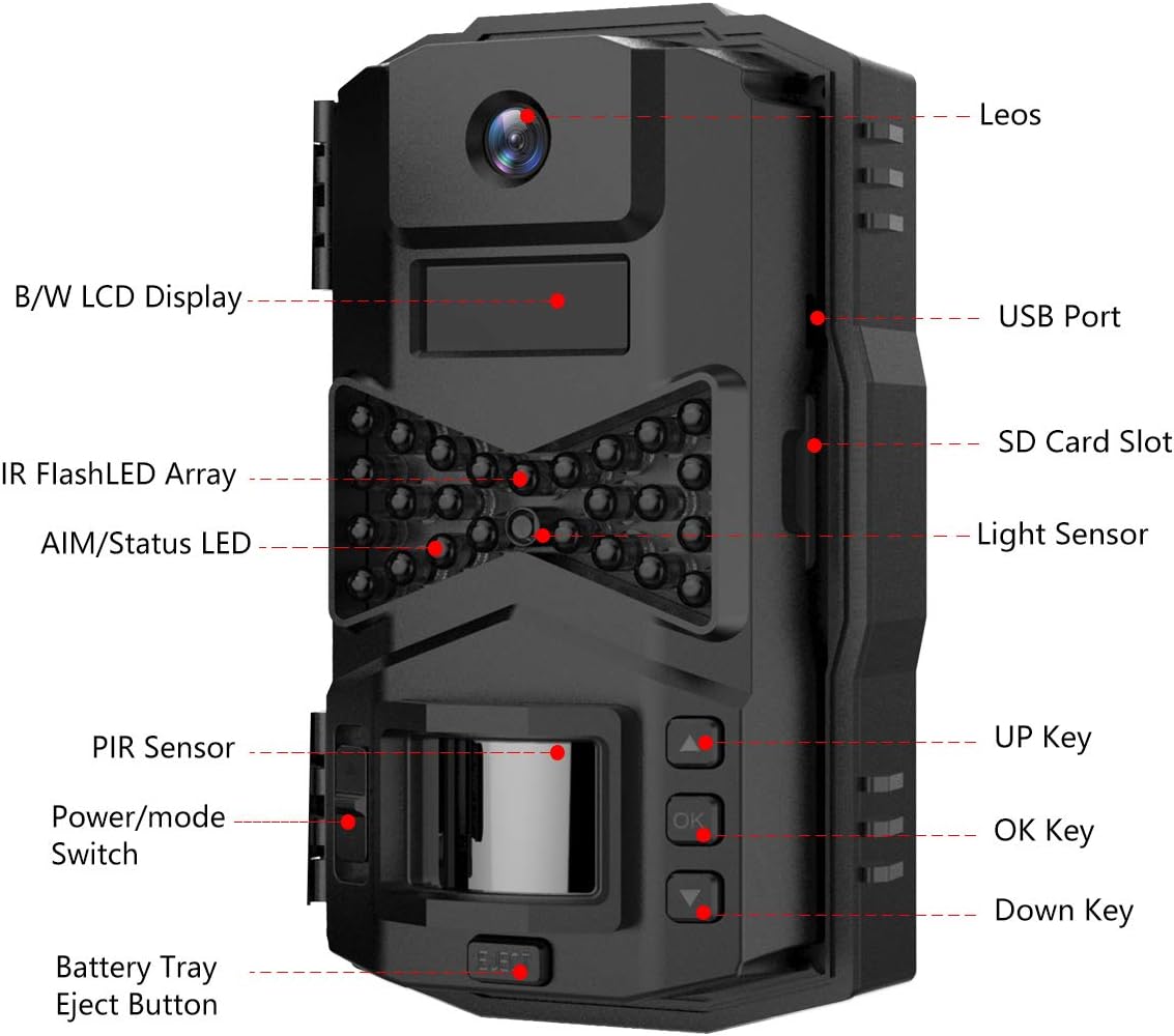 Cheapest 🛒 WOSODA【2 Pack】 Trail Game Camera, 16MP 1080P Waterproof Hunting Scouting Cam for Wildlife Monitoring with Night Vision LY123 (2 Pack)