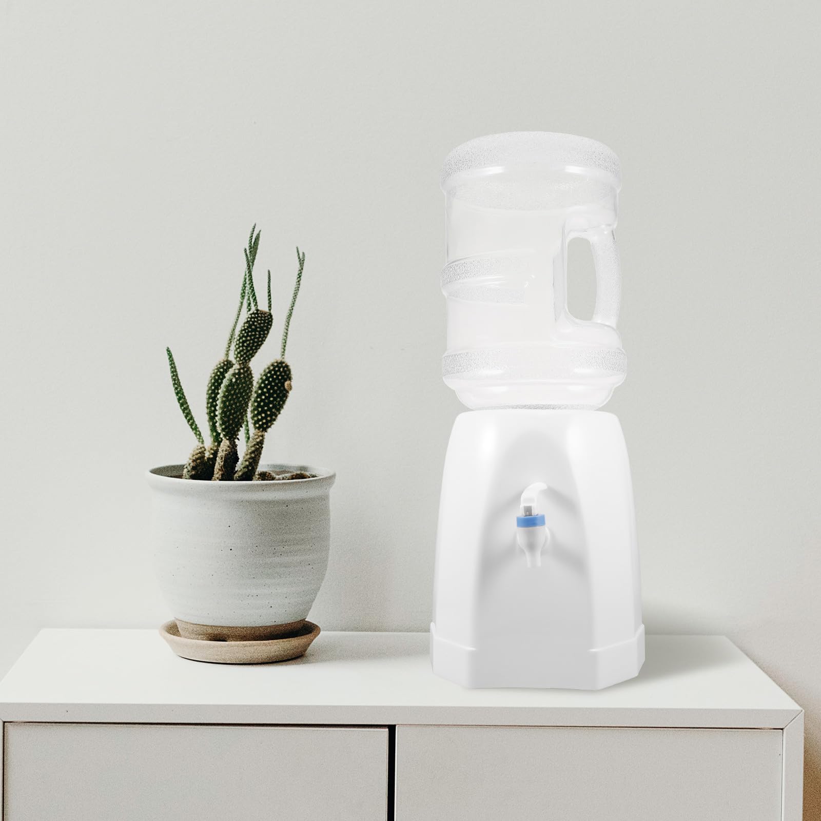 Alipis Kleiner Tisch Kaltwasserspender mit Wasserhahn Kompakter Tragbarer Wasserspender aus Stabilem Material für Zuhause Büro und Camping