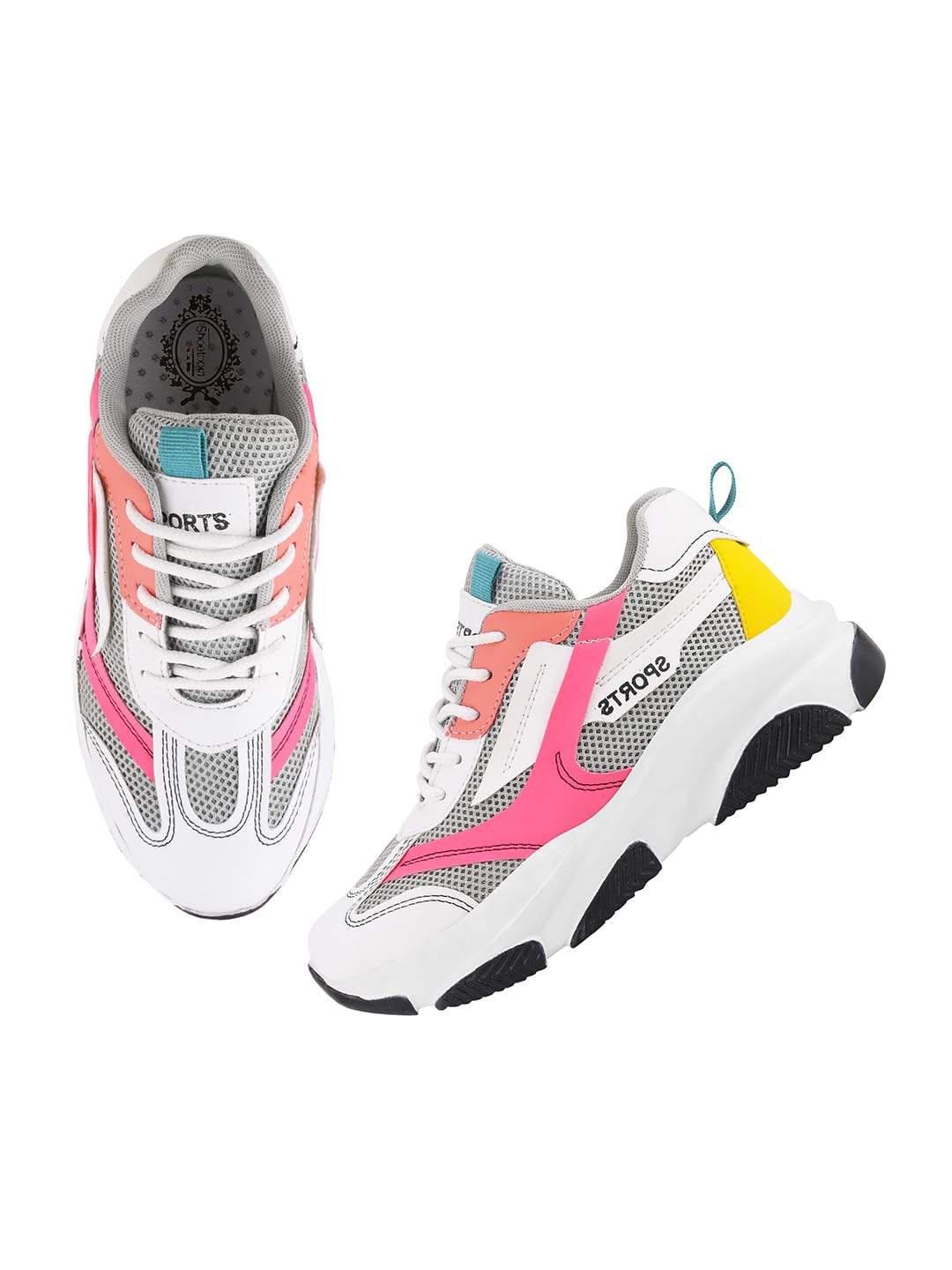 Shoetopia Smart Casual White Sneakers for Women-EU41 (B0D8QGKN6Y) Amazon Price History, Amazon Price Tracker