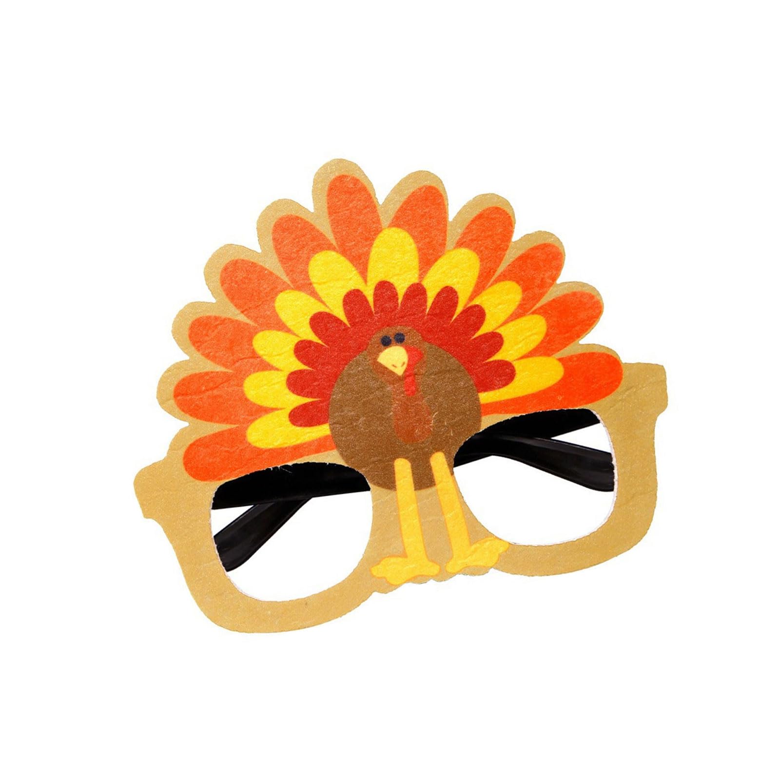 Jazuaiao Happy Thanksgiving Day Glasses Funny Turkey Glasses Harvest Party Decoration Photo Props for Family Gathering Thanksgiving