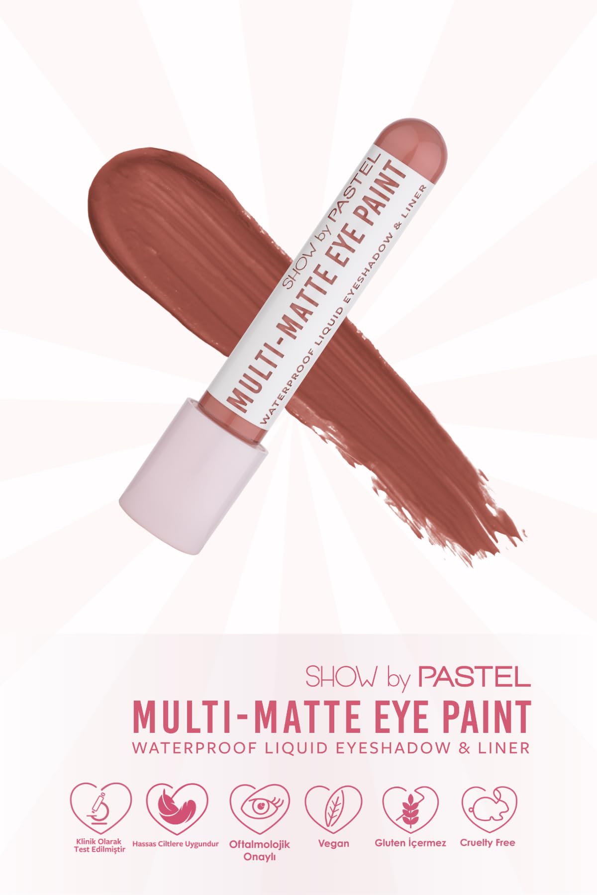 Show By Pastel Multi-Matte Eye Paint Waterproof Eyeshadow&Liner, 83 Stylish (3 paketi)