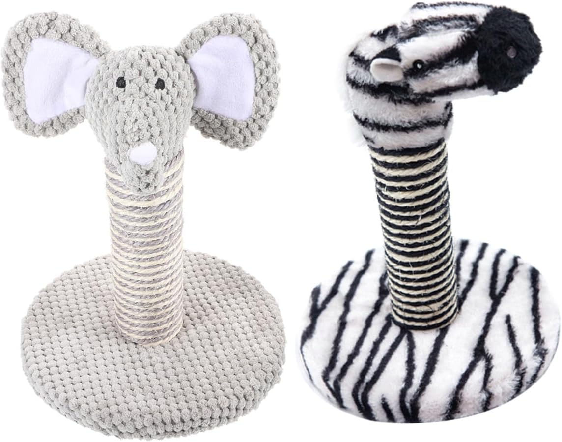 Milisten 2pcs Cat Scratching Post and Climbing Frame Kitten Scratcher with Sisal Rope Small Indoor Cat Climber Pet for Kittens