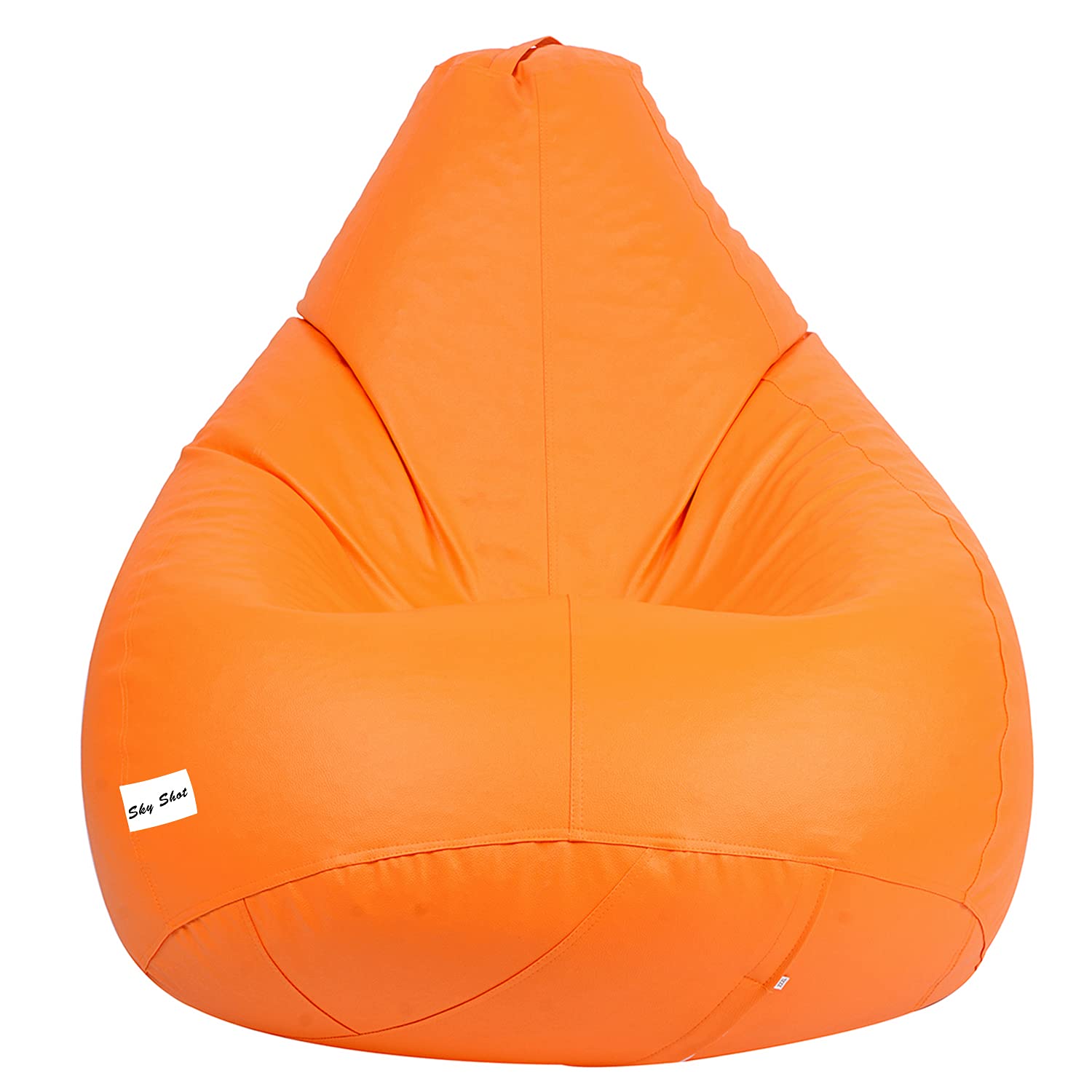 Skyshot Classic Bean Bag Filled with Beans/Fillers (XL, Orange)