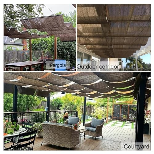 Vela de Sombra Romana para pérgola y terraza 2,2x6m 8