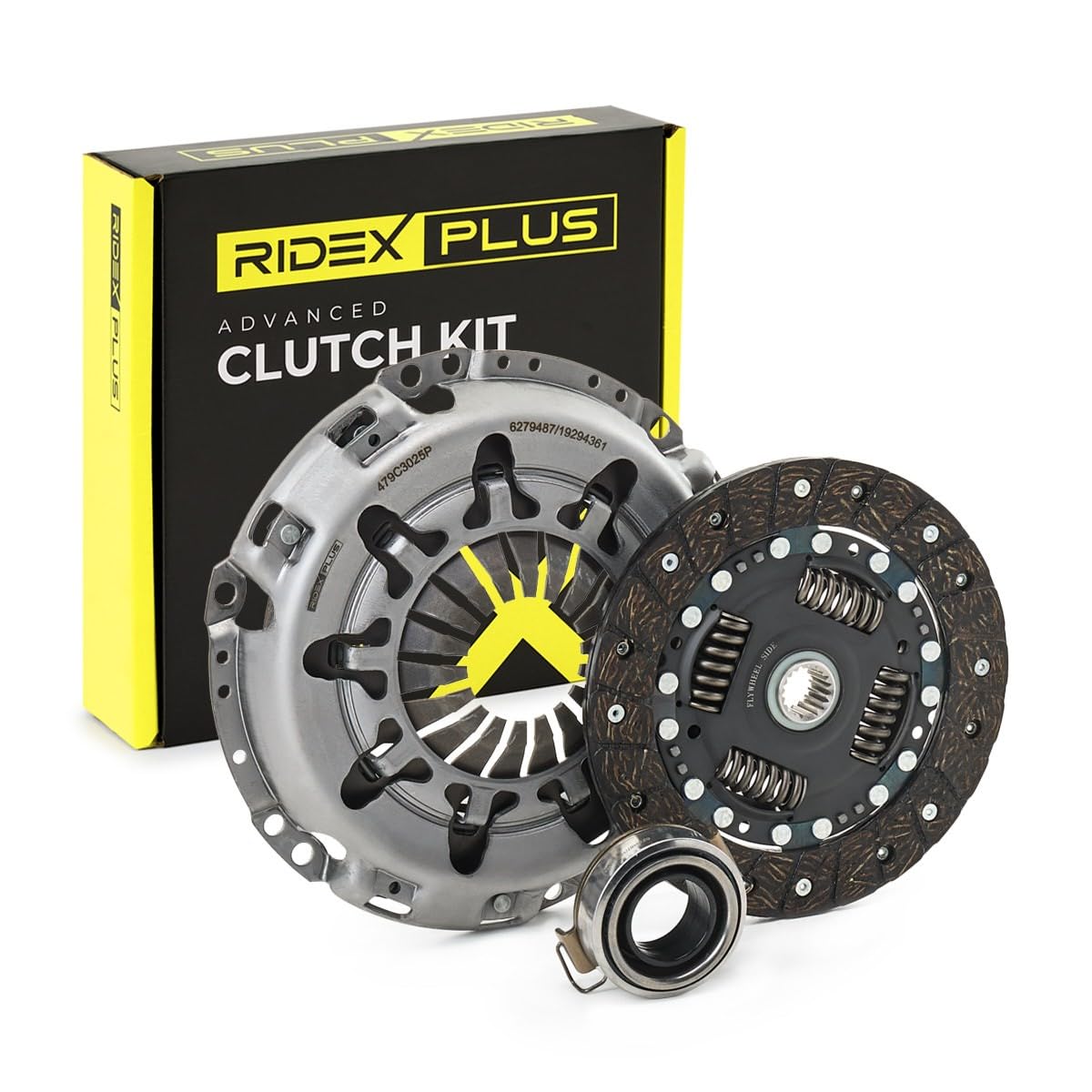RIDEX PLUS 479C3025P Kit de embrague con cojinete de desembrague con plato de embrague Compatible con TOYOTA AYGO WNB1, KGB1
