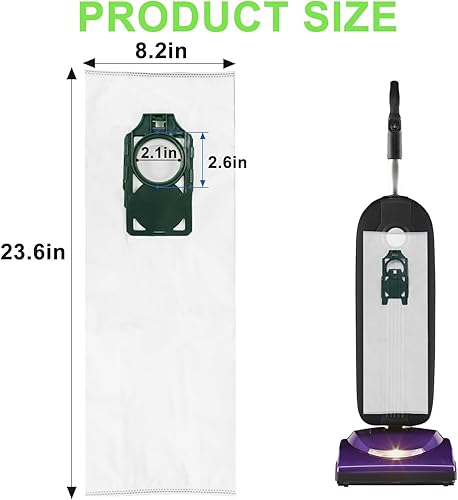 Miniatura 2 de Paquete de 9 bolsas de repuesto para aspiradora vertical Riccar Supralite Series RLH-6, bolsas HEPA para aspiradoras verticales Simplicity Freedom