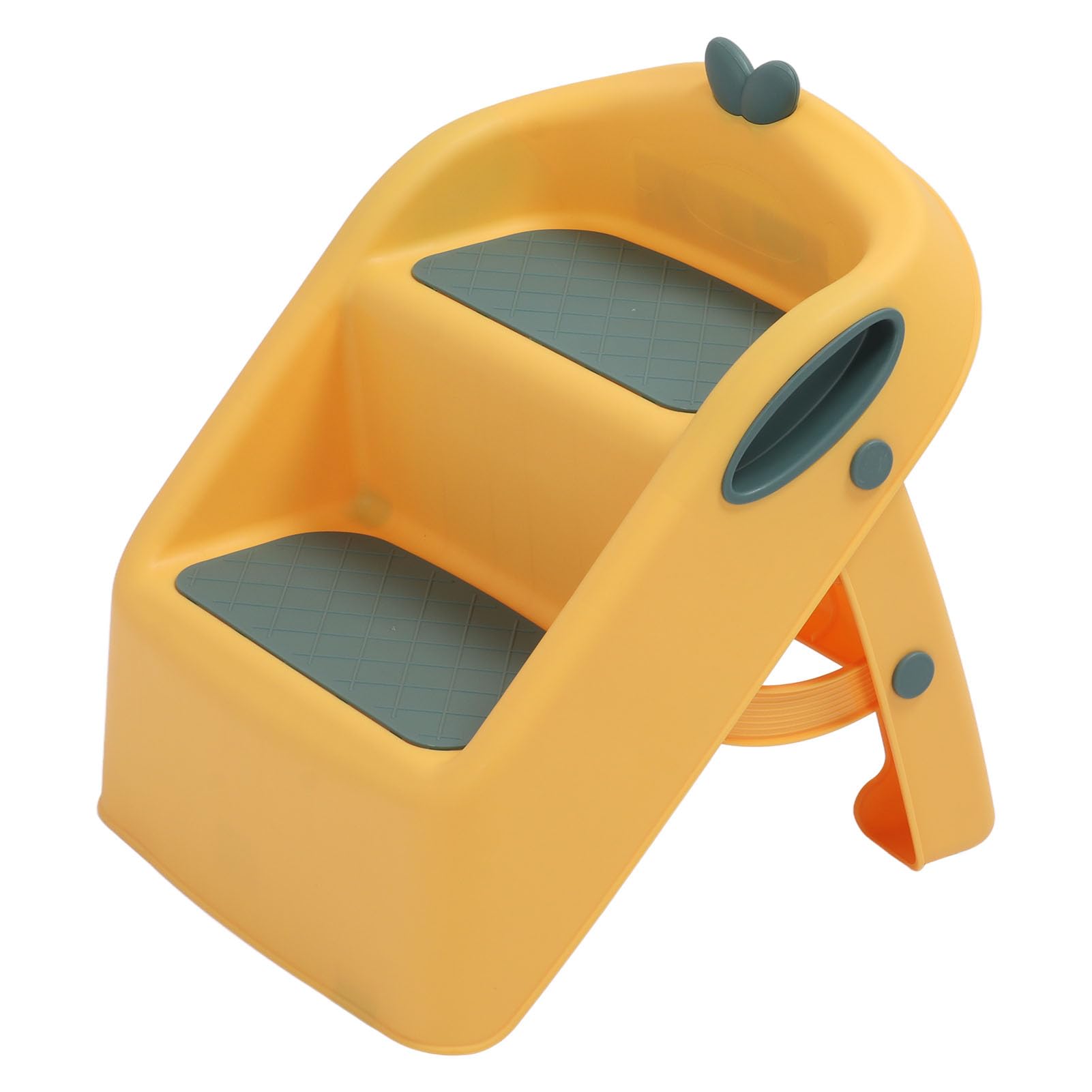 Taburete 3 en 1 para Niños Pequeños, Taburete de Entrenamiento de Plástico Antideslizante con Base Extra Ancha para Fácil Acceso Al Fregadero (Yellow)